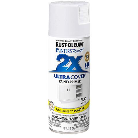 Rust-Oleum Painter's Touch 2X Ultra Cover Spray Paint Flat Matt Finish
