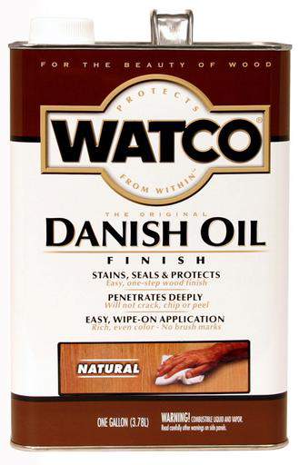 Rust-Oleum Watco Danish Oil Stains, Seals and Protect Wood In One Step - Natural - 3.78 Ltr.
